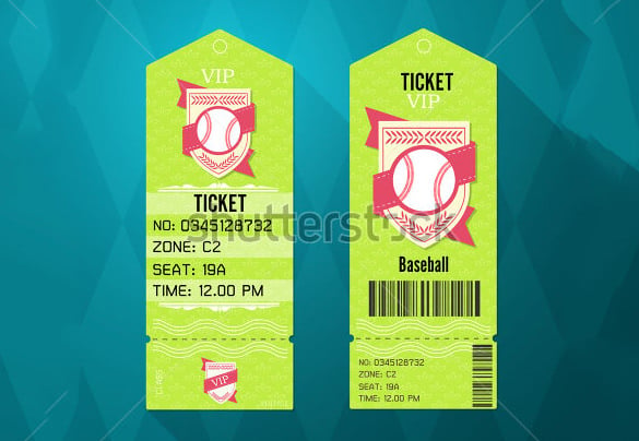 desiged card template for baseball