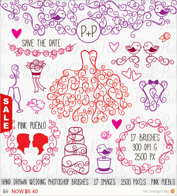 bride and groom photoshop brushes free download