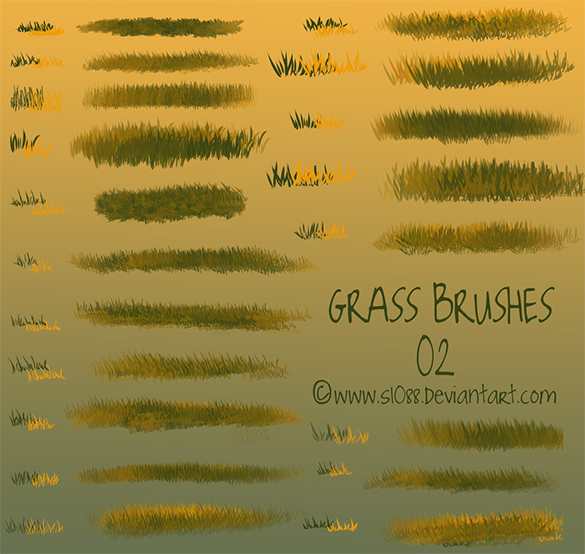 photoshop grass brush