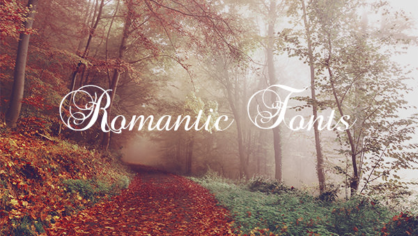 romantic font