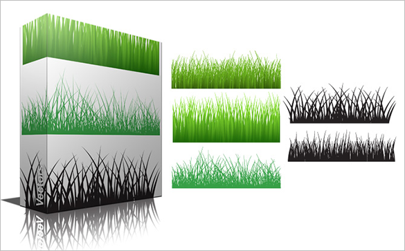 premium vector photoshop grass brushes
