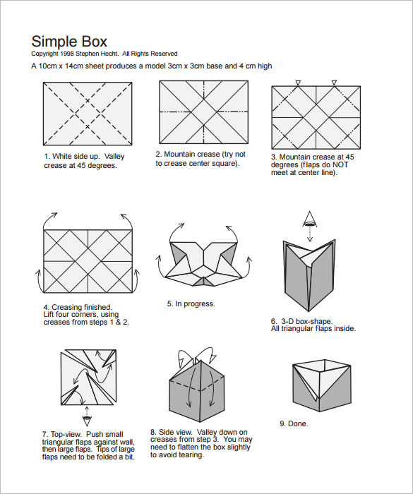 paper gift box template printables