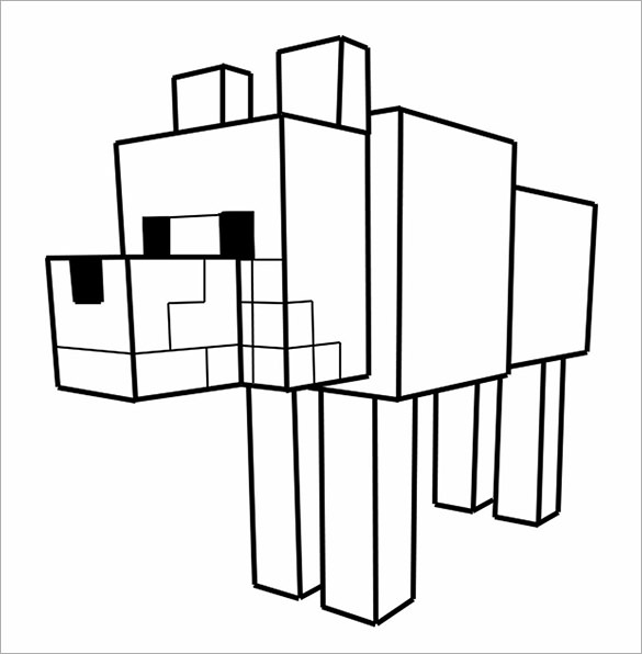 16 Minecraft Coloring Pages PDF PSD PNG Free