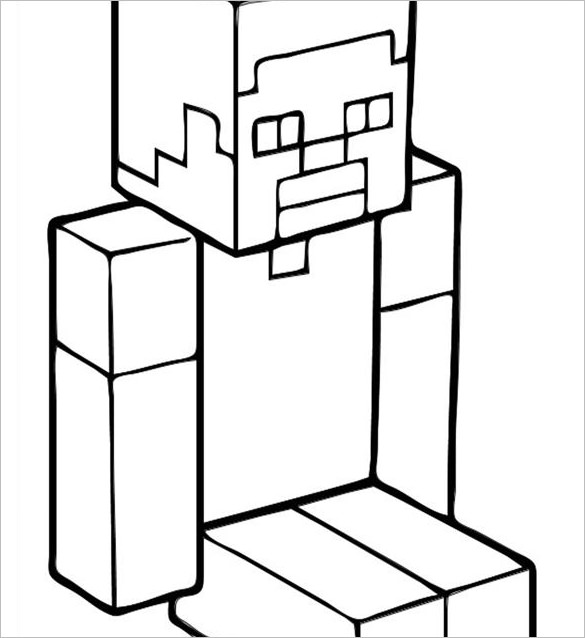 16 Minecraft Coloring Pages PDF PSD PNG