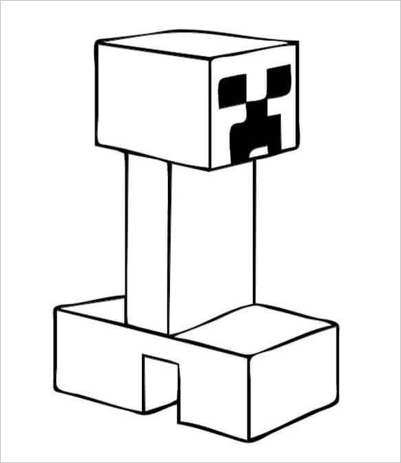 Download 16+ Minecraft Coloring Pages - PDF, PSD, PNG | Free ...