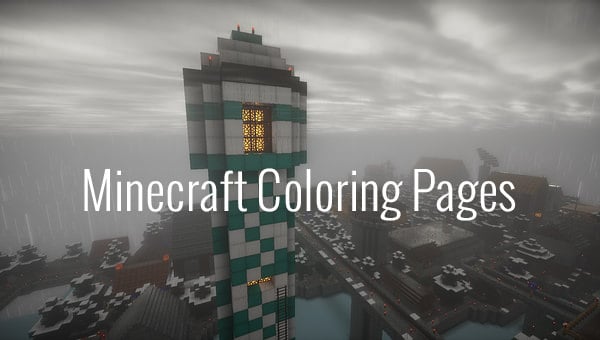 16 minecraft coloring pages pdf psd png free premium templates