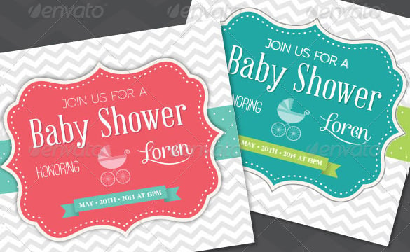 baby shower invitation card template