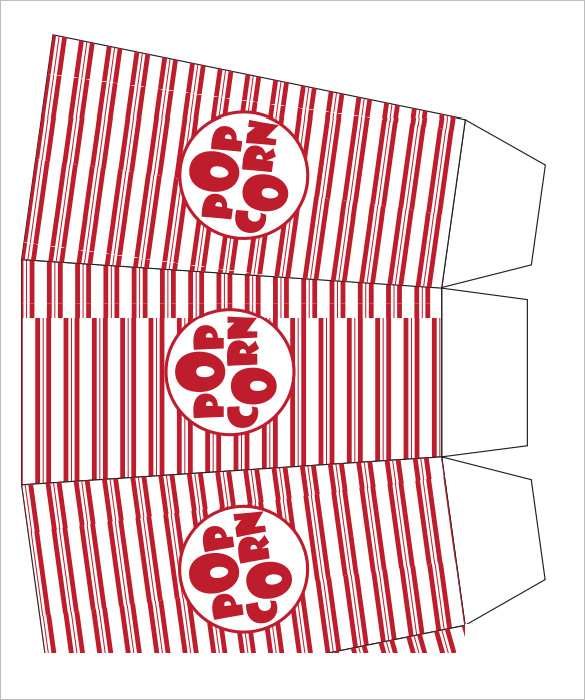 9 Popcorn Box Templates