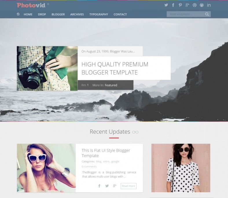 30+ Photography Blog Themes & Templates