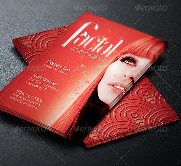 awesome hair stylist business card premium download
