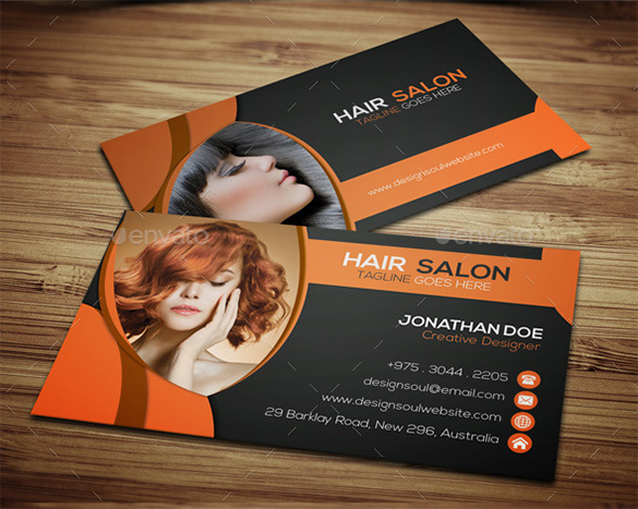 hair stylist business card free download