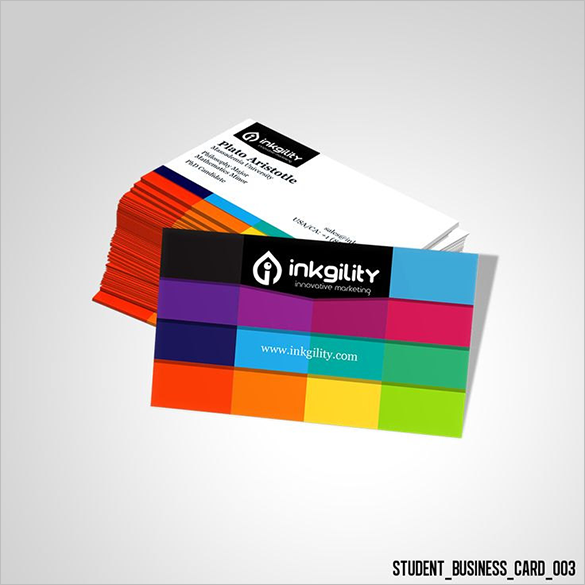 21  Student Business Card Templates PSD Word Pages Free Premium