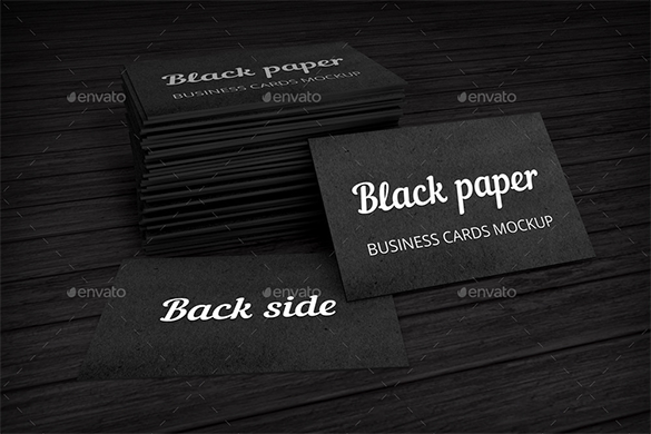 stylish black business card premium download