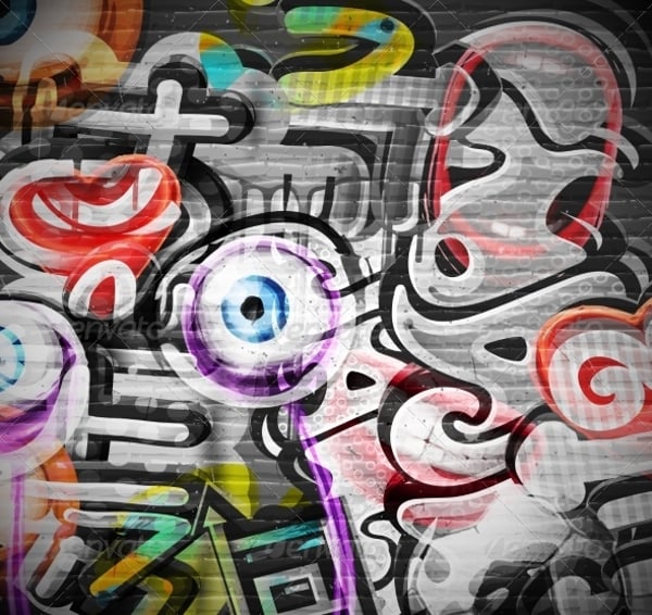 urban graffiti background premium download