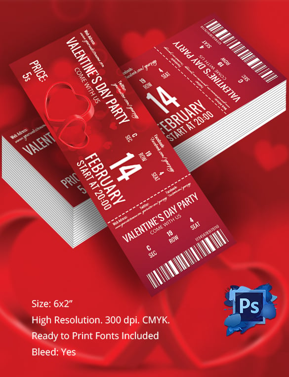 Ticket Template 91+ Free Word, Excel, PDF, PSD, EPS Formats Download