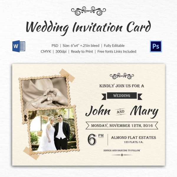 Wedding Invitation Template 71 Free Printable Word Pdf Psd Indesign Format Download Wedding Invitation Card Template Editable