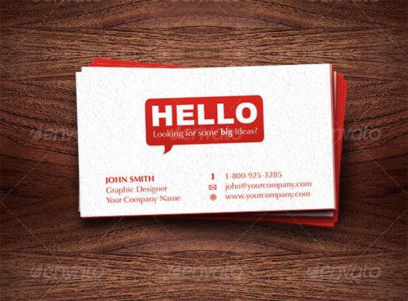 dynamic premium red business card