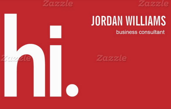 professional red business card download