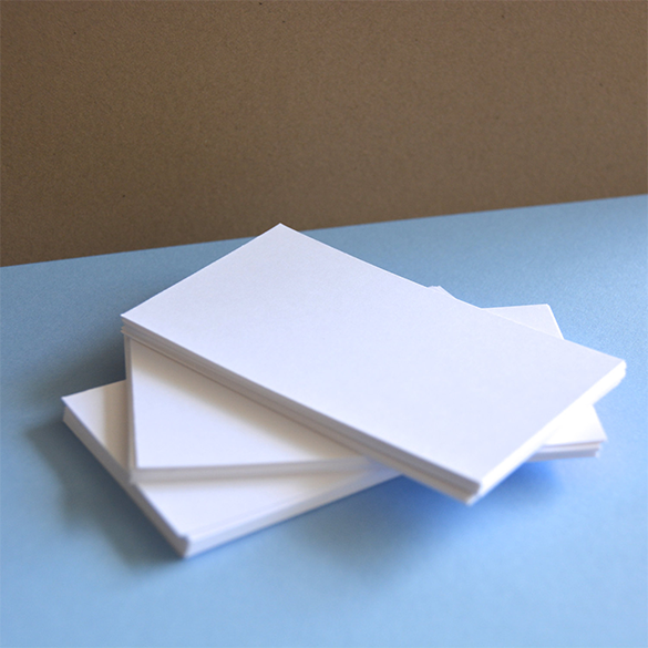 0 outstanding premium white business card