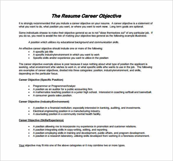 How To Write Career Objective In Resume For Freshers Importance Of A Fresher Career Objective In A Resume