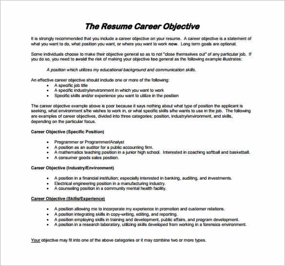 Free resume template in pdf