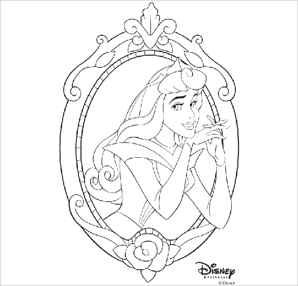 20+ Princess Coloring Pages - Vector EPS, JPG