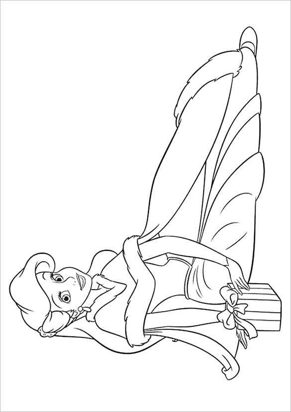 the princess rriel printable colouring page