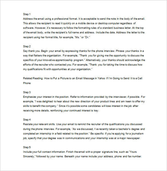 12+Thank You Letter After Job Interview - DOC, PDF