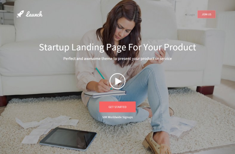 launch startup landing page 788x