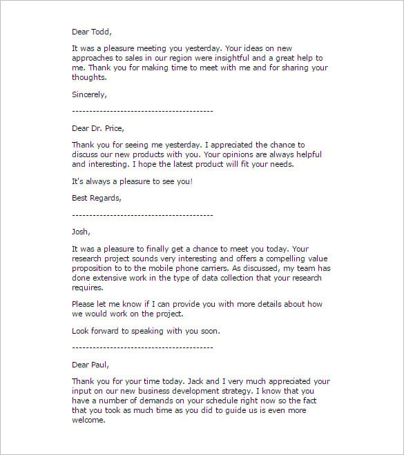 sale business thank you letter template samples