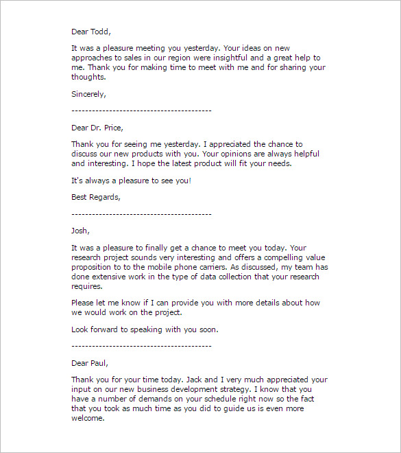 sale business thank you letter template samples