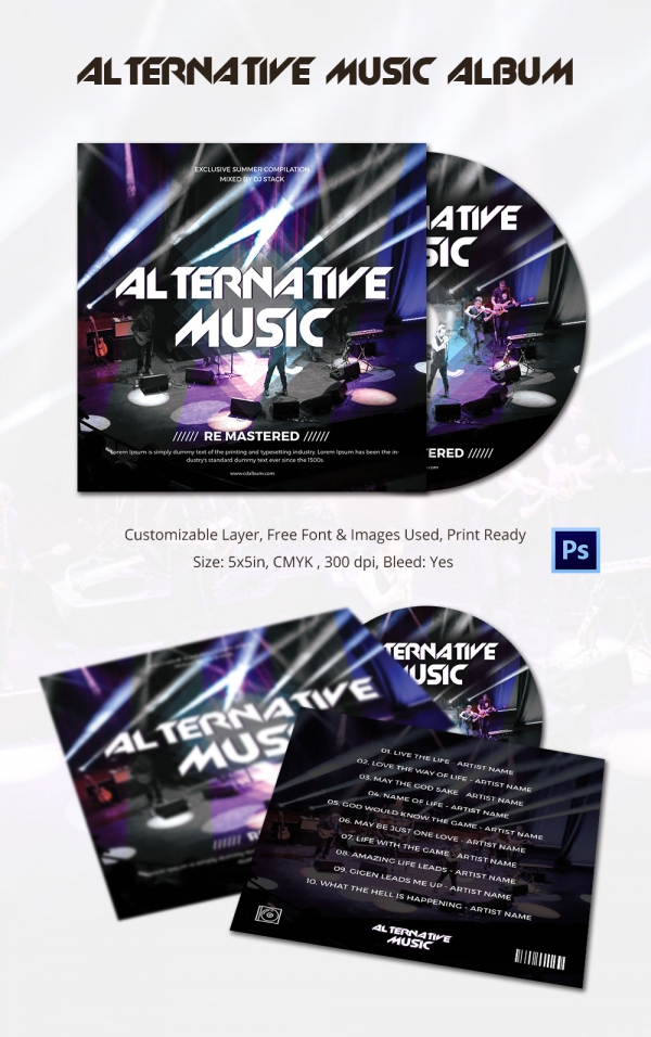 50+ Album Cover Templates PSD