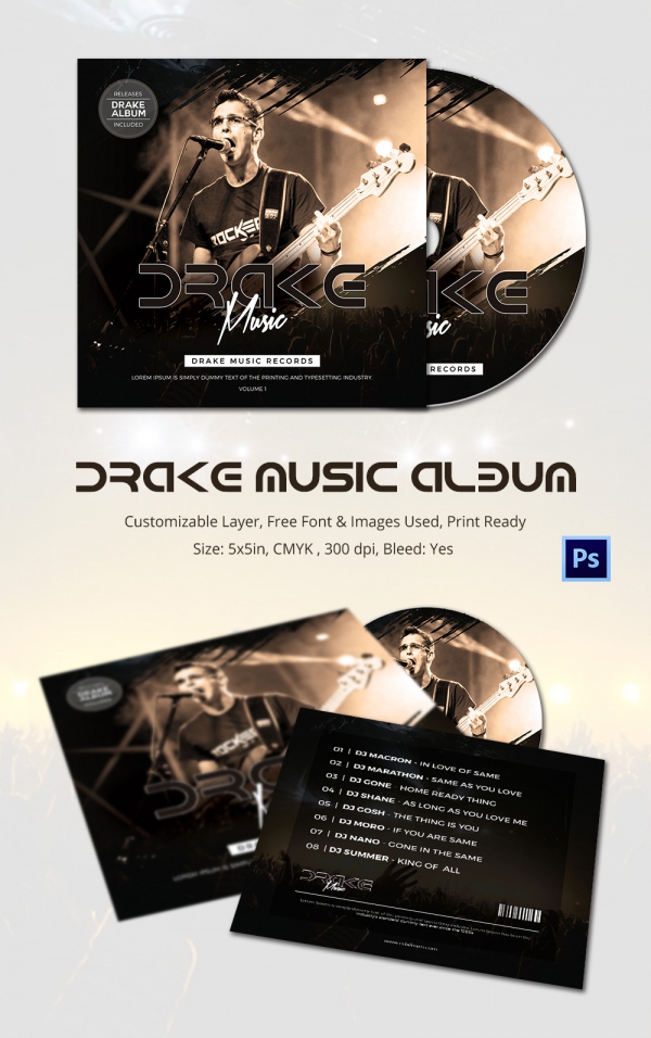 50+ Album Cover Templates PSD