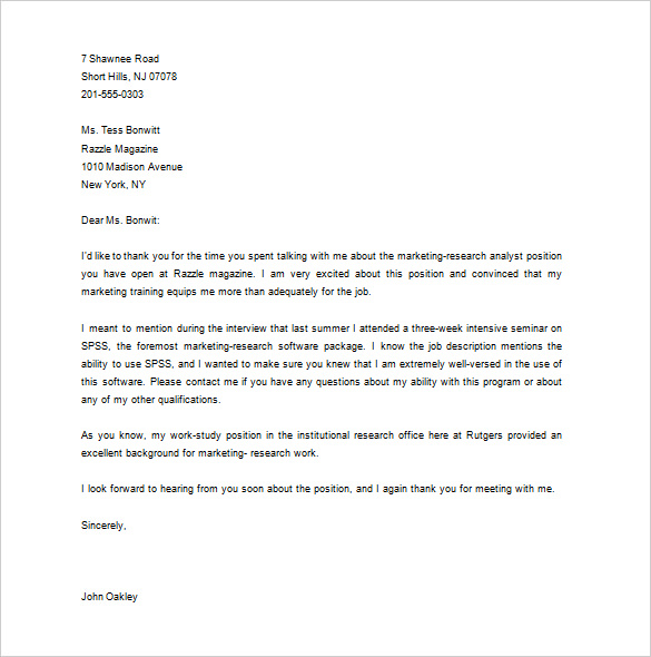 5+ Marketing Thank You Letter Templates - DOC, PDF