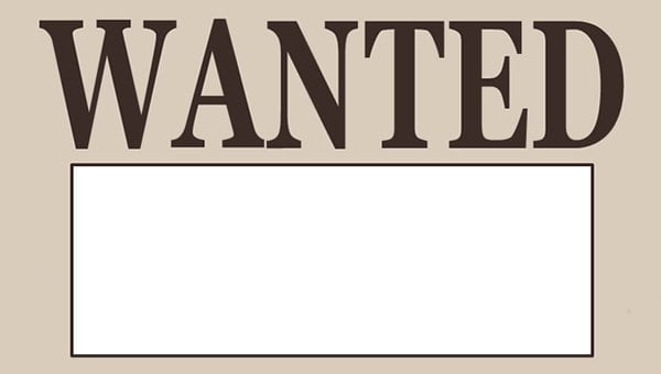 wanted font word