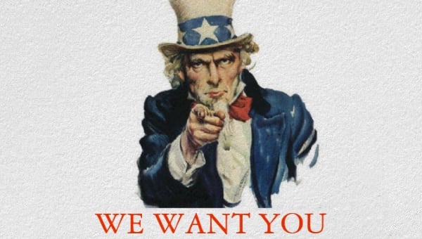 we want you poster