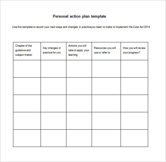 Simple Action Plan Template 21 Free Sample Example Format Download