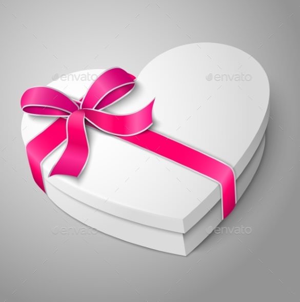 love heart box template