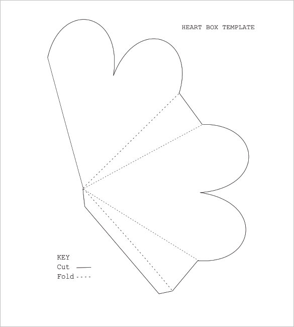 Printable Heart Box Template Printable Word Searches