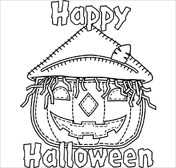 20+ Halloween Coloring Pages - PDF, PNG