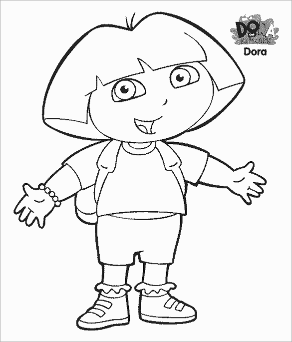 dora the explorer and diego coloring pages