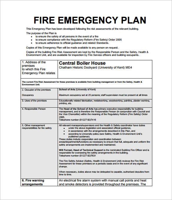 Emergency Action Plan Template 9 Free Sample Example Format Download Free Premium Templates