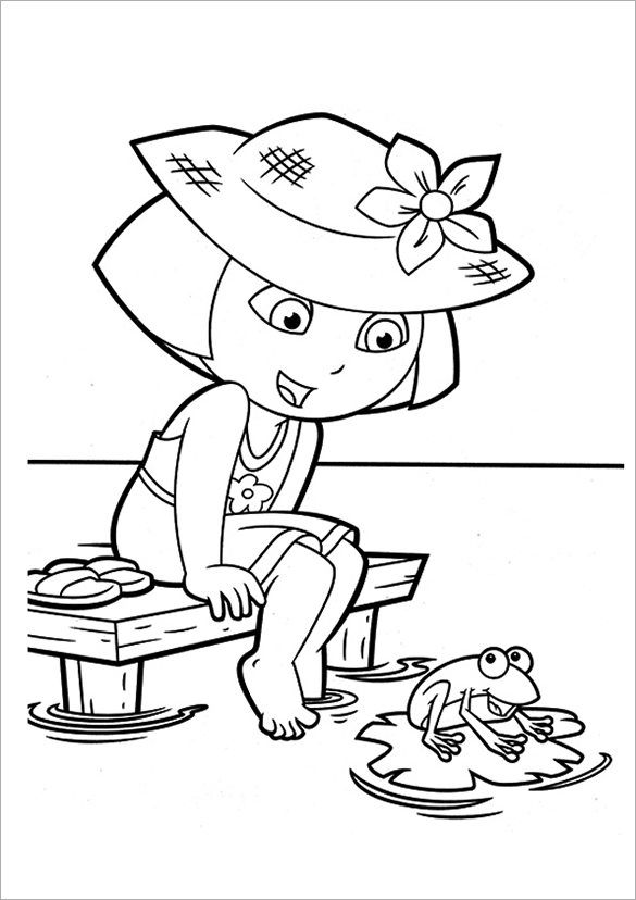 dora the explorer and diego coloring pages