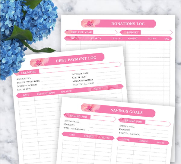 sample daily budget planner template