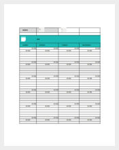 Student Daily Assignment Planner Template