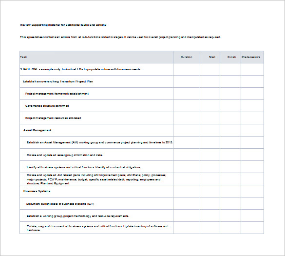 11+ Project Action Plan Templates - Word, PDF, Apple Pages, Google Docs