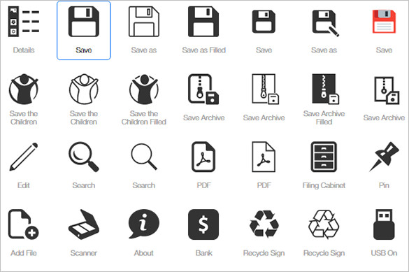 creative-save-icons-collection-to-download