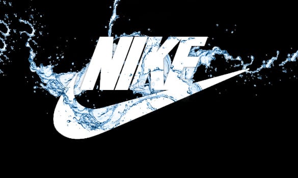 creative free nike splash logo