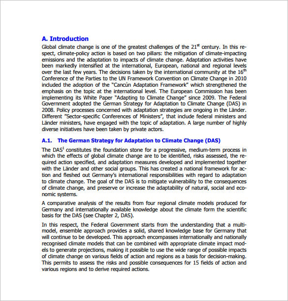 adaptation climate action plan template pdf download
