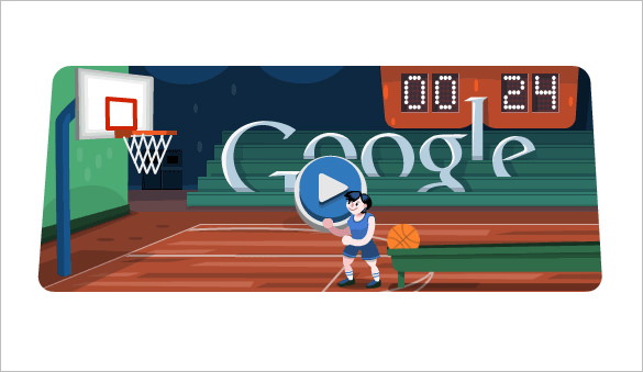basketball interactive google logo for you